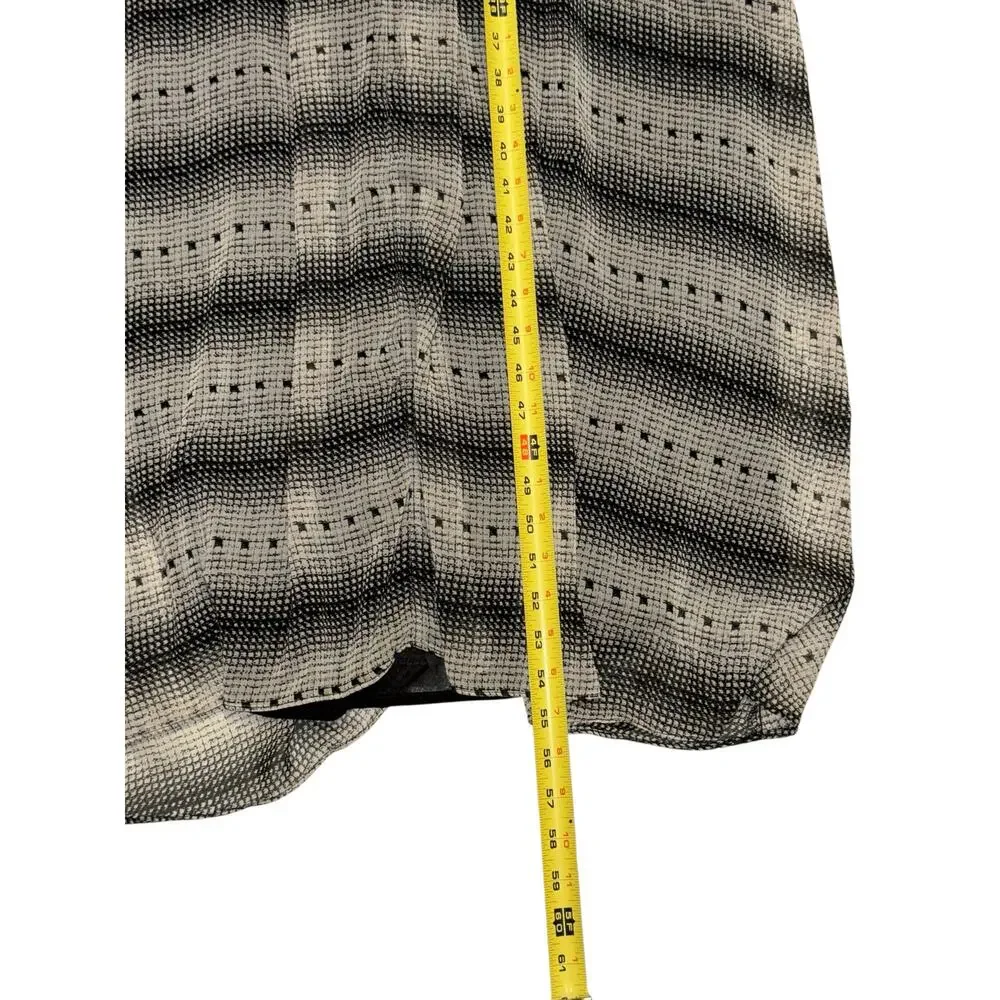 Y2K Slip Dress S Beige Gray Striped Maxi Midi Rachel Green 90s Minimalist Chic - Picture 5 of 11